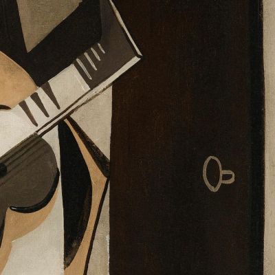 Musician In An Interior Louis Marcoussis lmr17 canvas print