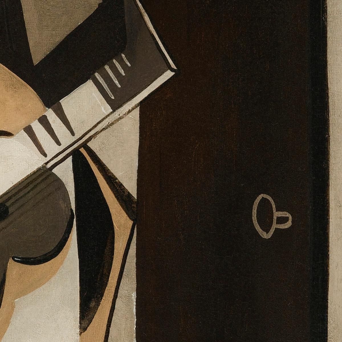 Musician In An Interior Louis Marcoussis lmr17 canvas print