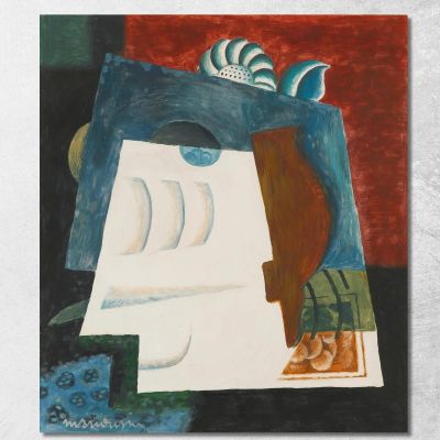 Still Life With Envelope Louis Marcoussis lmr24 canvas print 
