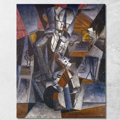 The Musician Louis Marcoussis lmr38 canvas print 