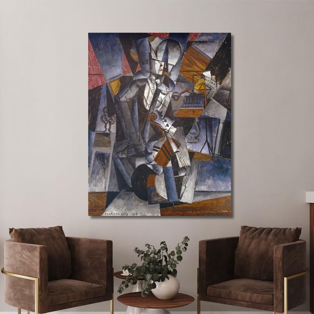 The Musician Louis Marcoussis lmr38 canvas print 