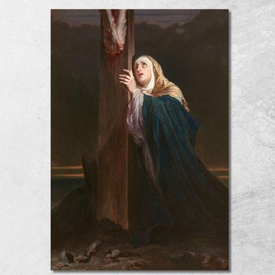 The Virgin At The Foot Of The Cross Paul Delaroche pdl4 canvas print 