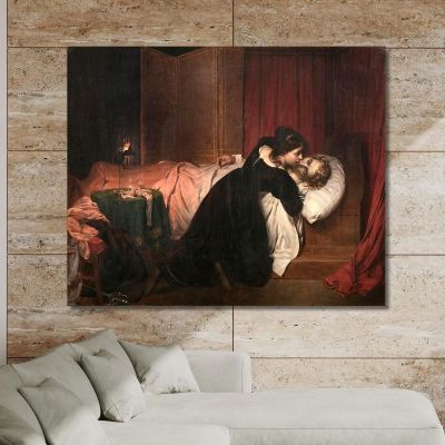 The Aftermath Of A Duel Paul Delaroche pdl5 canvas print 