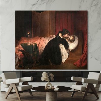 The Aftermath Of A Duel Paul Delaroche pdl5 canvas print 