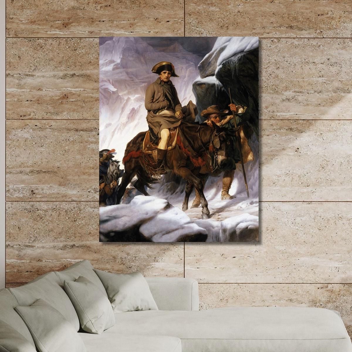 Napoleon Crossing The Alps Paul Delaroche pdl9 canvas print 