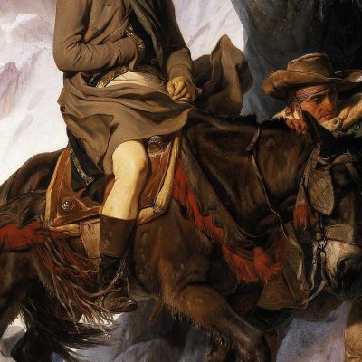 Napoleon Crossing The Alps Paul Delaroche pdl9 canvas print