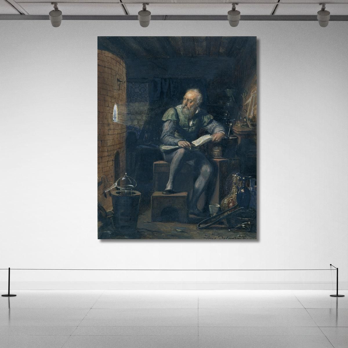 Palissy In His Workshop Paul Delaroche pdl11 canvas print 