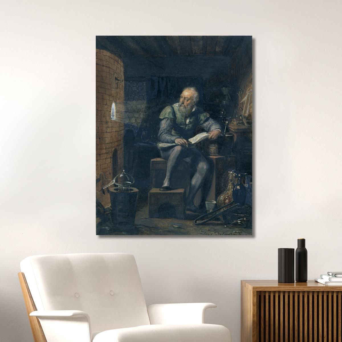 Palissy In His Workshop Paul Delaroche pdl11 canvas print 