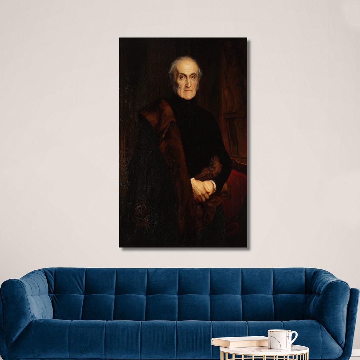 Portrait Of Adam Jerzy Czartoryski Paul Delaroche pdl14 canvas print 