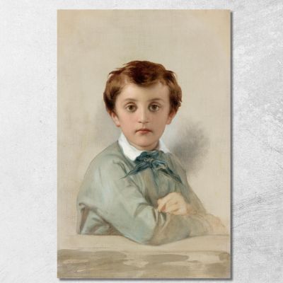 Portrait Of Philippe-Grégoire Delaroche The Artist'S Youngest Son Paul Delaroche pdl16 canvas print 