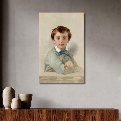 Portrait Of Philippe-Grégoire Delaroche The Artist'S Youngest Son Paul Delaroche pdl16 canvas print 