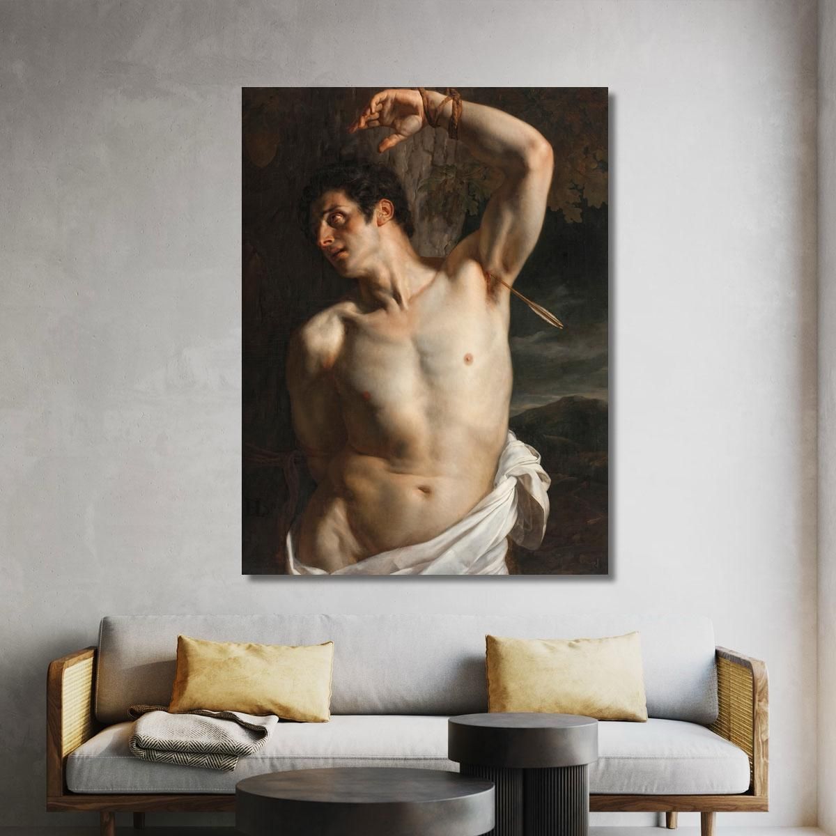 Saint Sebastian Paul Delaroche pdl17 canvas print 