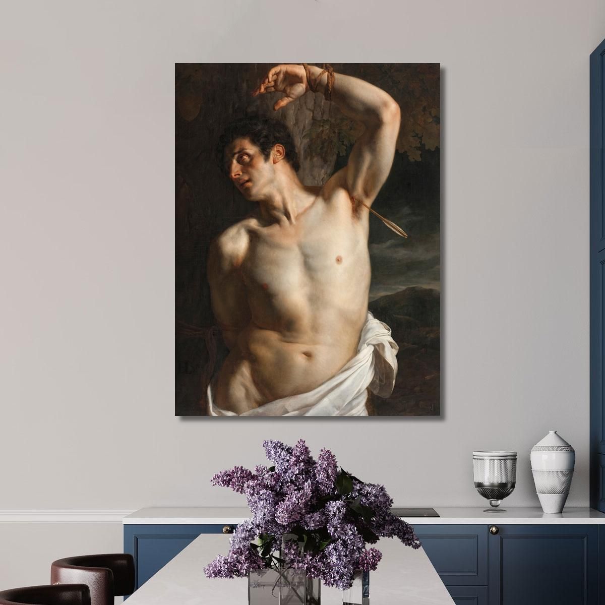 Saint Sebastian Paul Delaroche pdl17 canvas print 