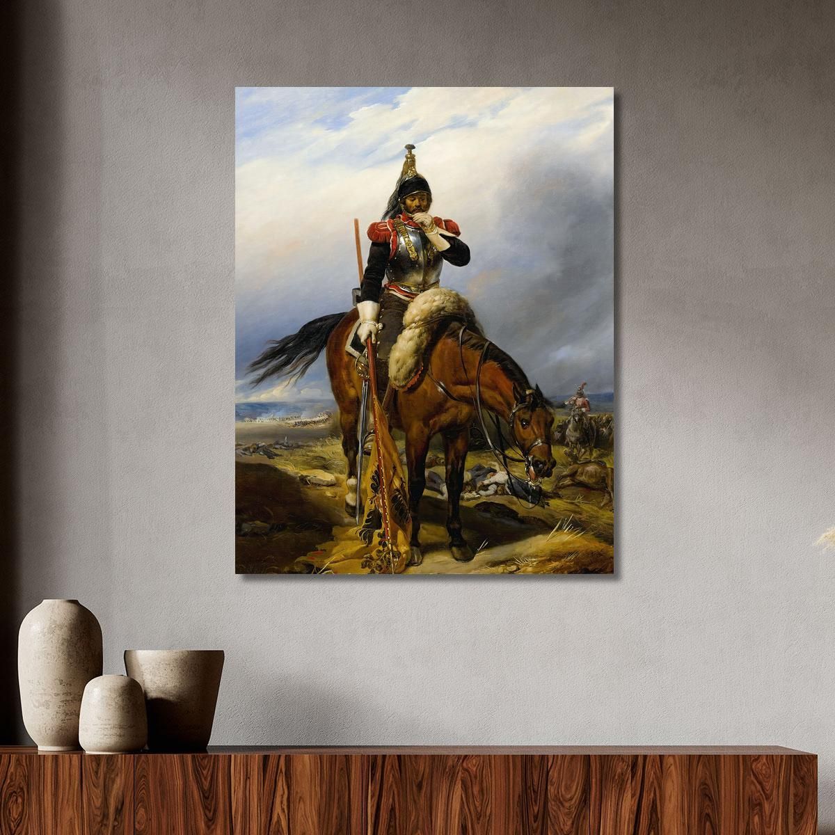 The Field Of Battle Paul Delaroche pdl21 canvas print 