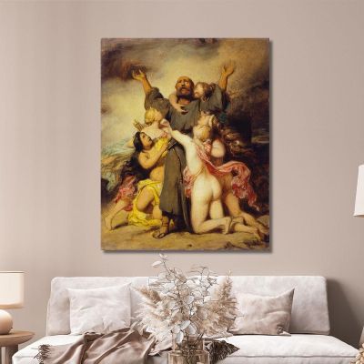 The Temptation Of Saint Anthony Paul Delaroche pdl22 canvas print 