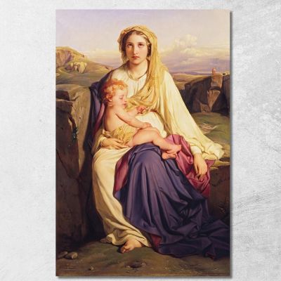 The Virgin And Child Paul Delaroche pdl24 canvas print 