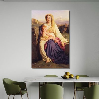 The Virgin And Child Paul Delaroche pdl24 canvas print 