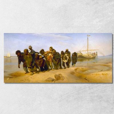 Barge Haulers On The Volga Ilya Efimovich Repin ier1 canvas print 