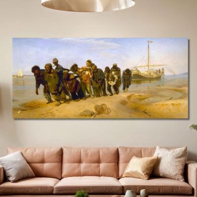 Barge Haulers On The Volga Ilya Efimovich Repin ier1 canvas print 