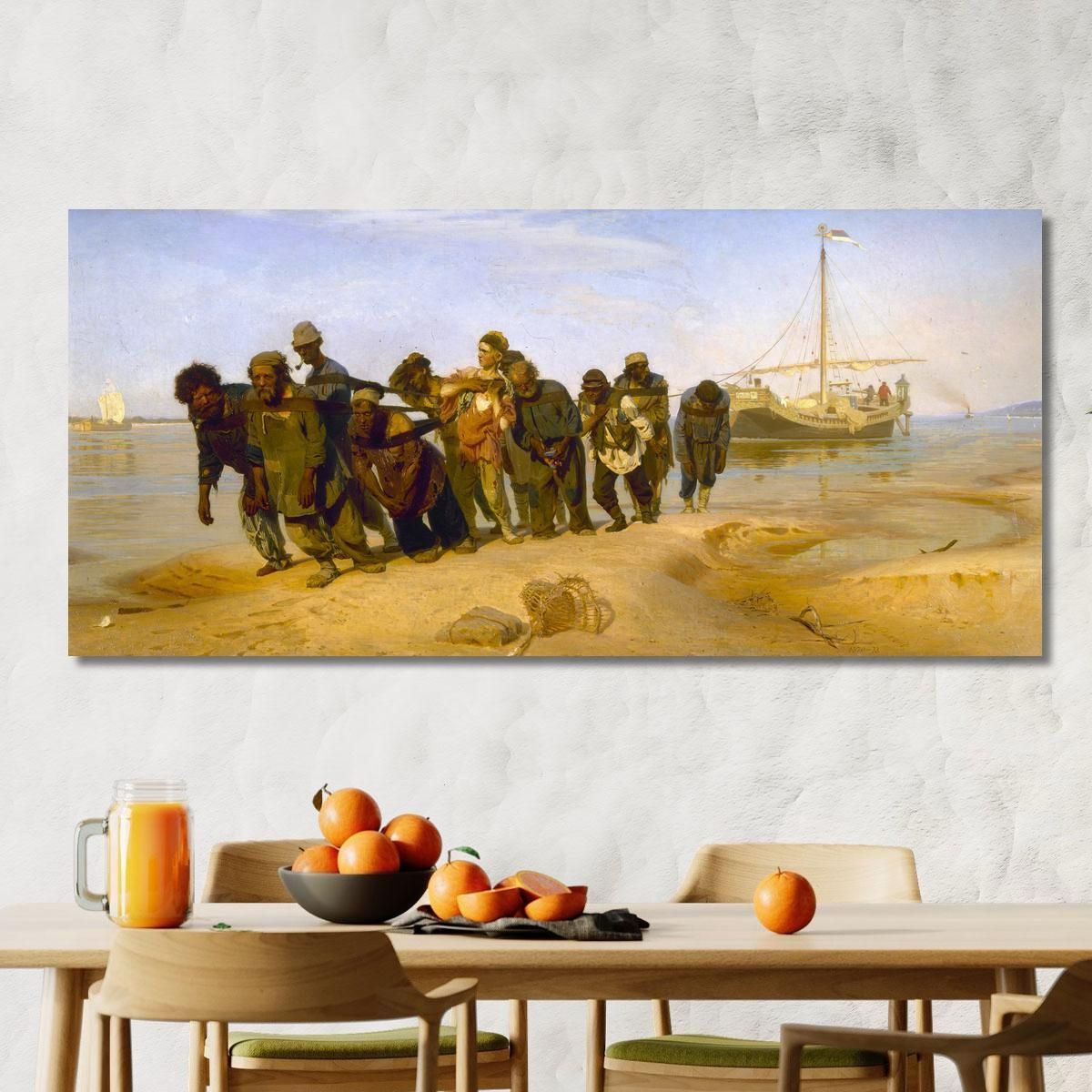 Barge Haulers On The Volga Ilya Efimovich Repin ier1 canvas print 