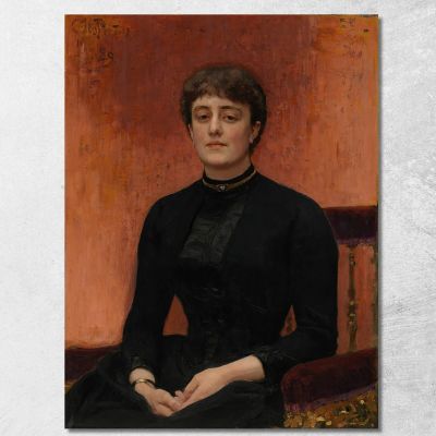 Portrait Of Yelizaveta Zvantseva Ilya Efimovich Repin ier14 canvas print 
