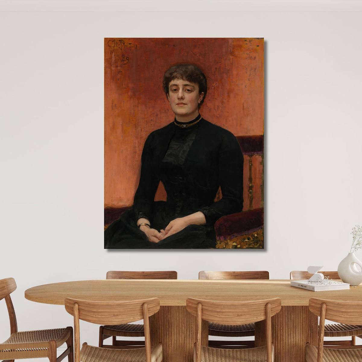 Portrait Of Yelizaveta Zvantseva Ilya Efimovich Repin ier14 canvas print 