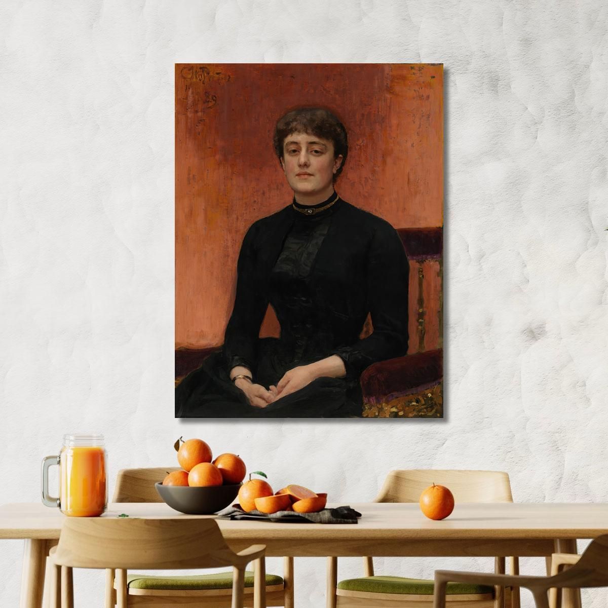 Portrait Of Yelizaveta Zvantseva Ilya Efimovich Repin ier14 canvas print 