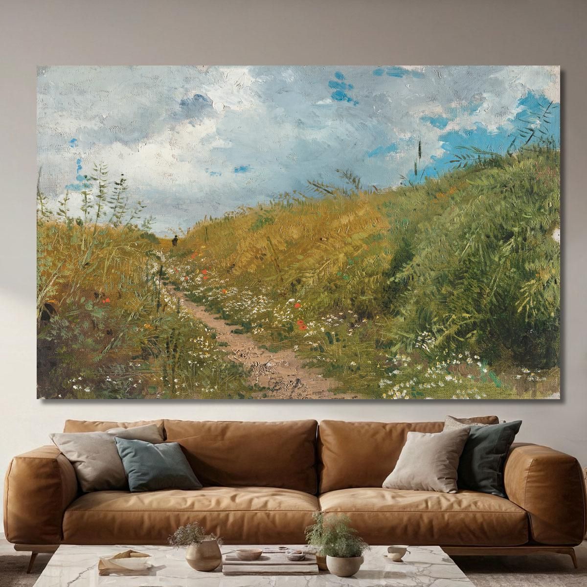 Road Through A Dell Ilya Efimovich Repin ier19 canvas print 