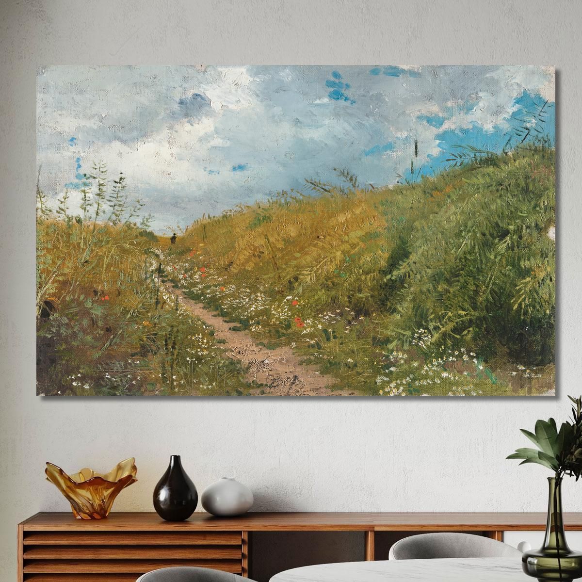 Road Through A Dell Ilya Efimovich Repin ier19 canvas print 