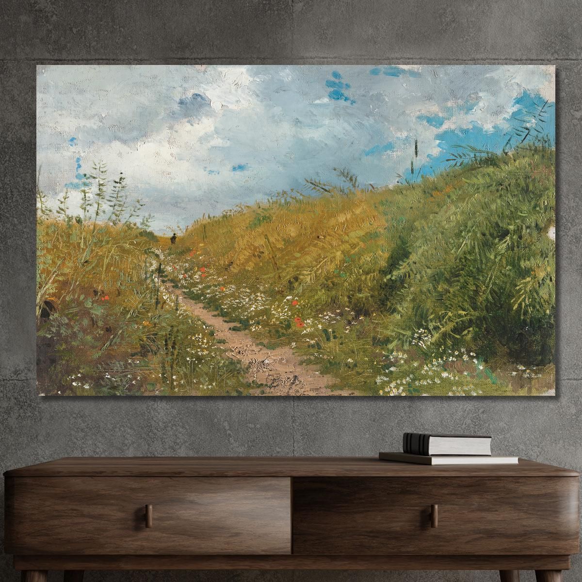 Road Through A Dell Ilya Efimovich Repin ier19 canvas print 