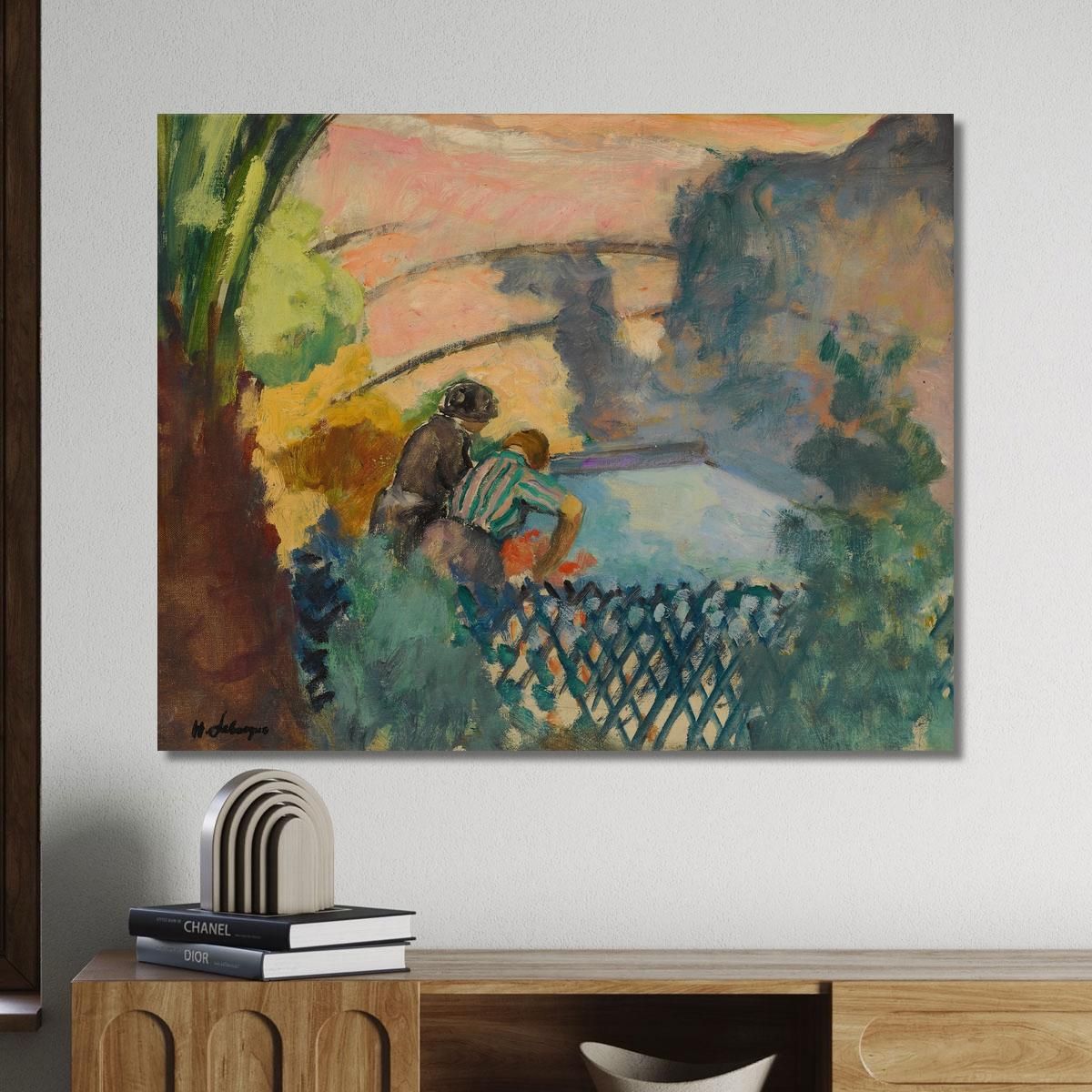 Two Women At The Washhouse Henri Lebasque hlb7 canvas print 