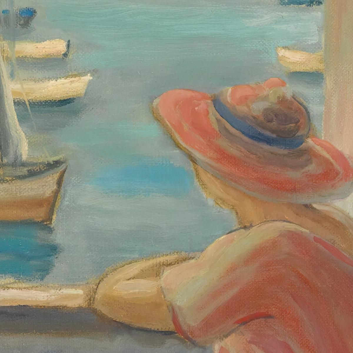 In Front Of The Window Of The Ile D'Yeu Henri Lebasque hlb8 canvas print