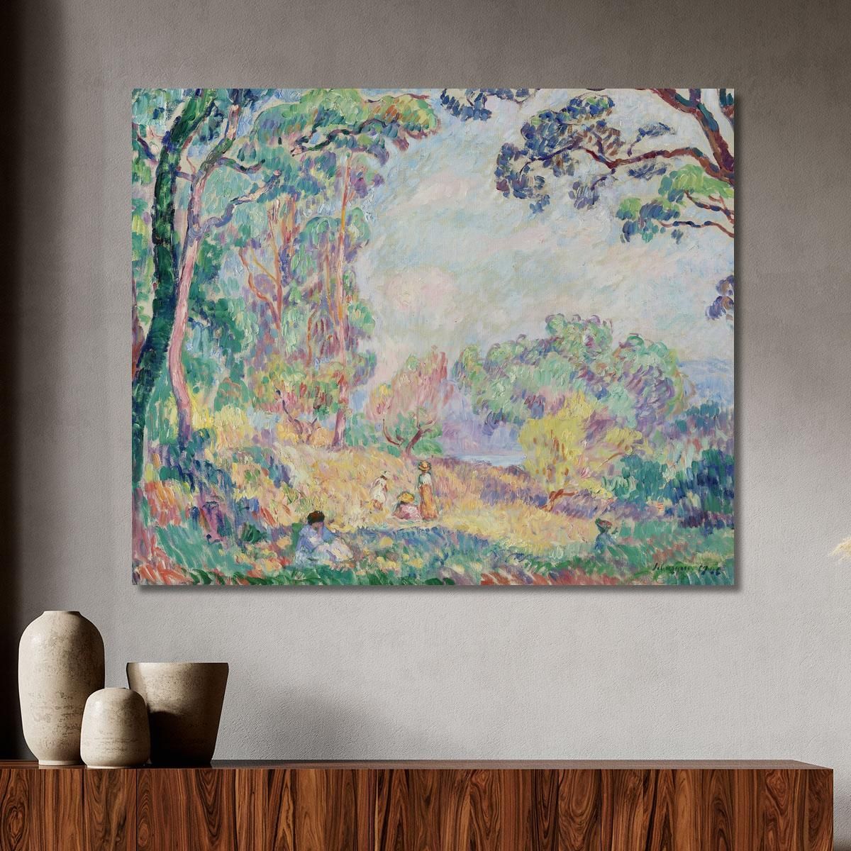 Young Women And Girls In A Landscape Henri Lebasque hlb22 canvas print 