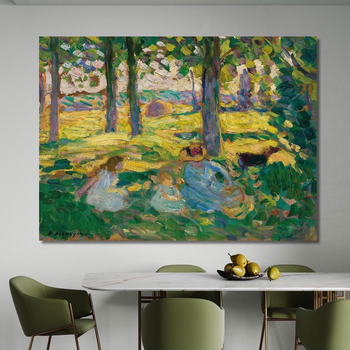 Montévrain The Country Party Henri Lebasque hlb46 canvas print 
