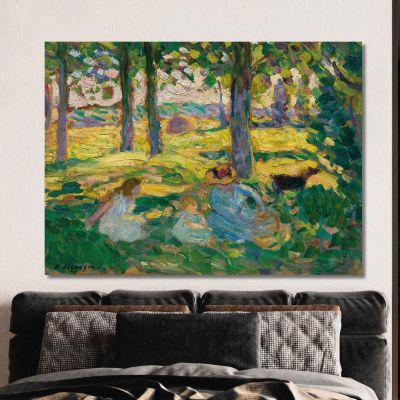 Montévrain The Country Party Henri Lebasque hlb46 canvas print 