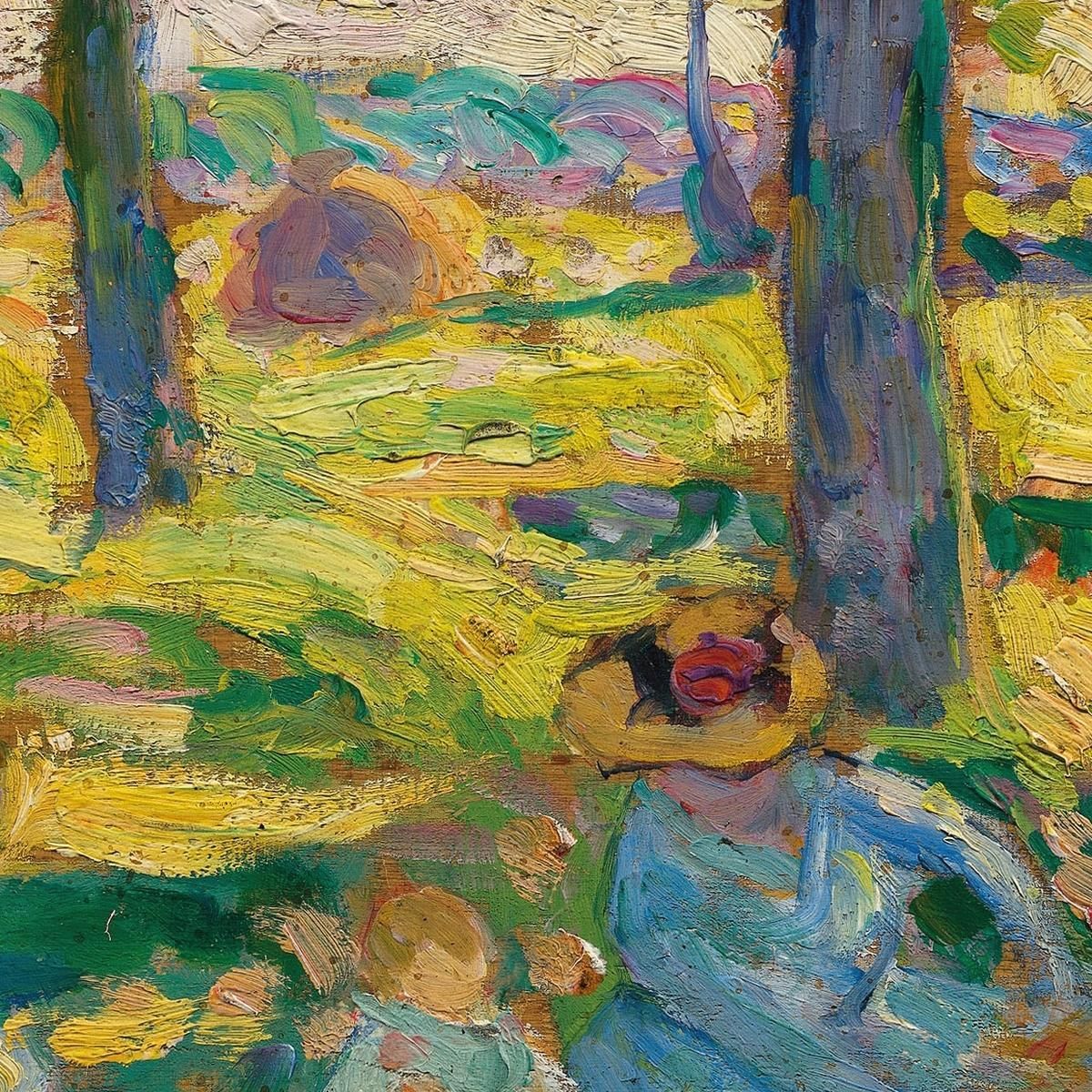 Montévrain The Country Party Henri Lebasque hlb46 canvas print