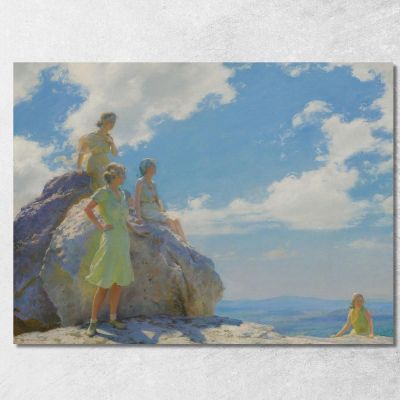 Bear Rocks Charles Courtney Curran ccc5 canvas print