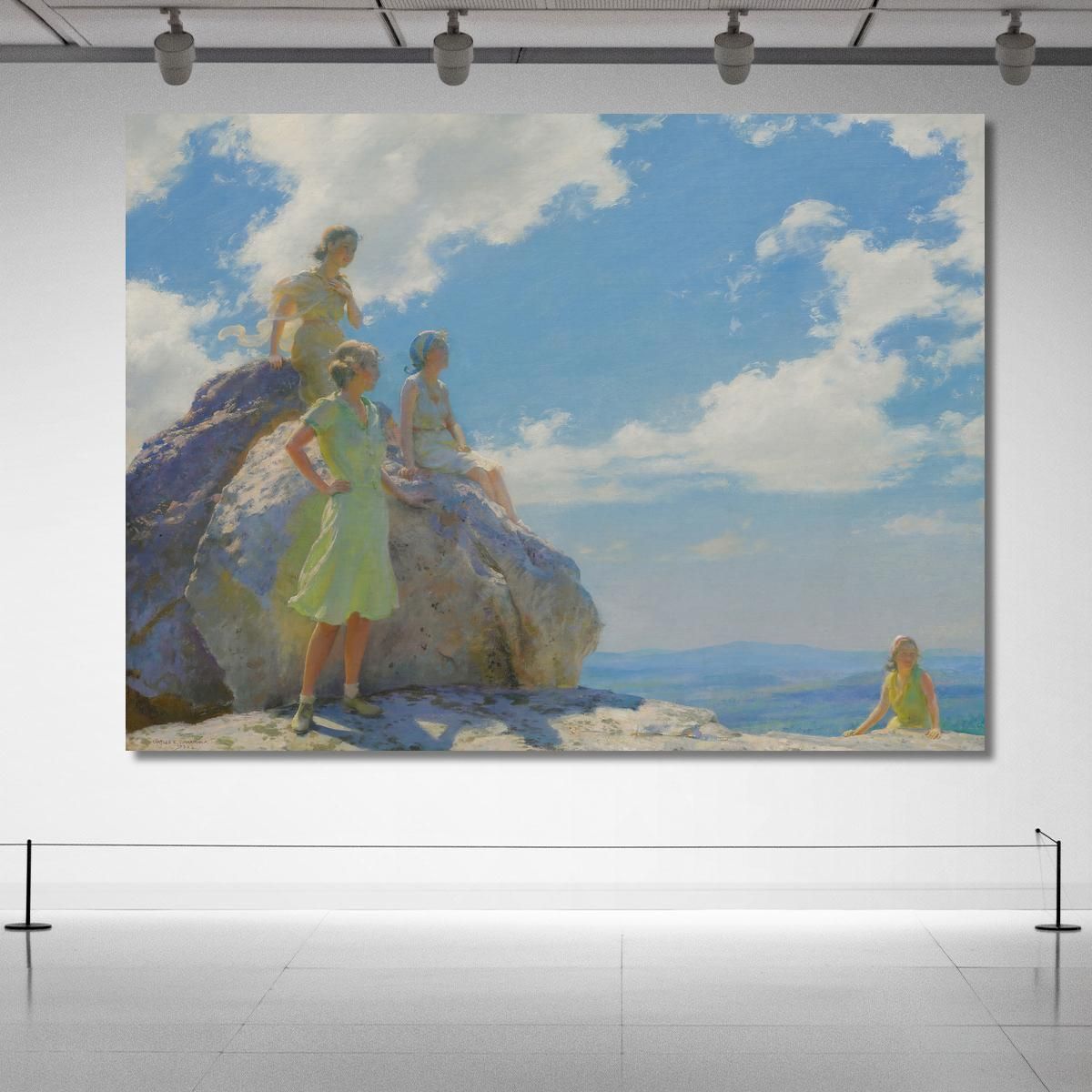Bear Rocks Charles Courtney Curran ccc5 canvas print