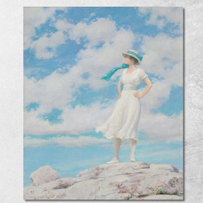 Summy Sky On The Summit Charles Courtney Curran ccc25 canvas print 