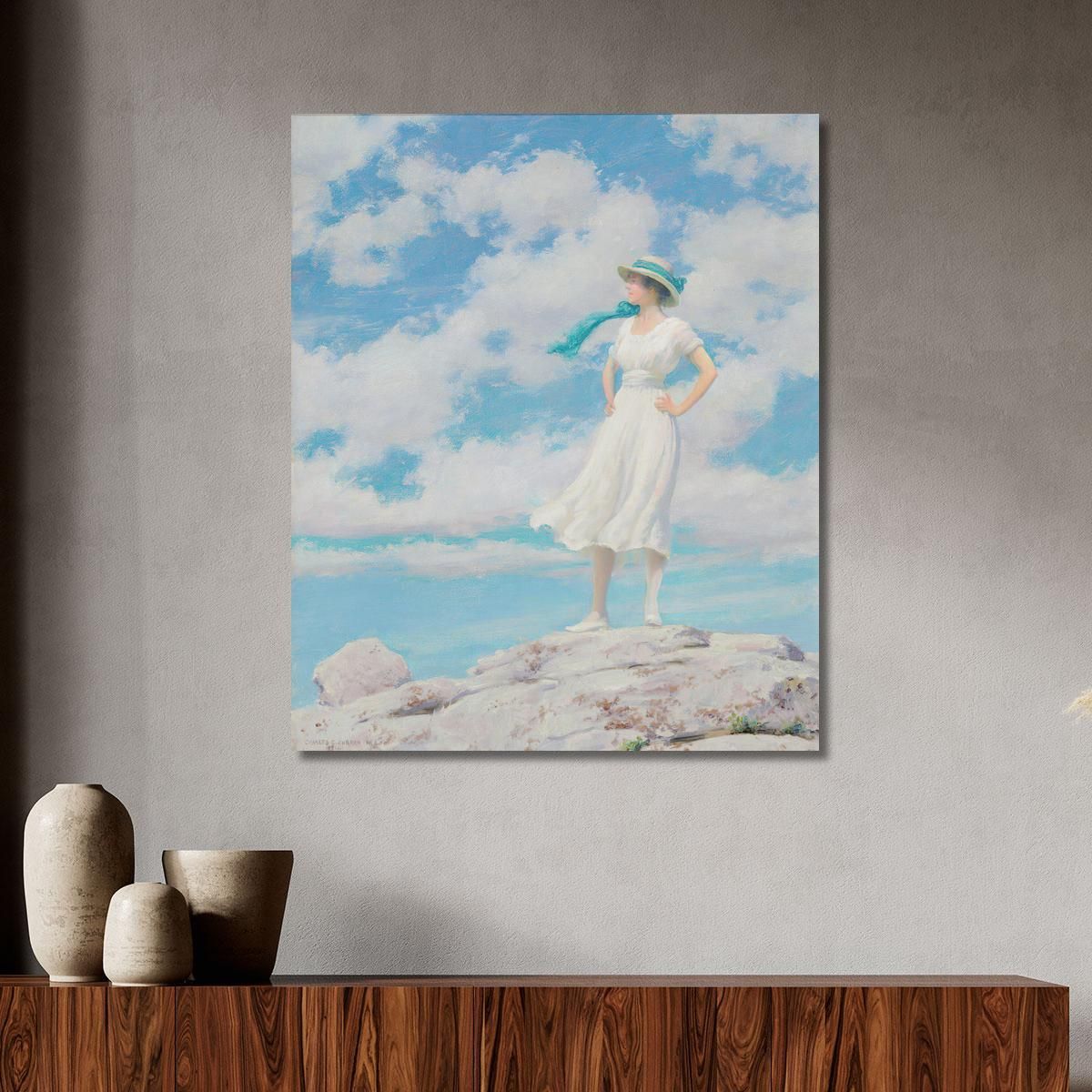 Summy Sky On The Summit Charles Courtney Curran ccc25 canvas print 
