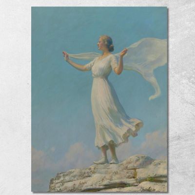 The South Wind The Breezy Day Charles Courtney Curran ccc29 canvas print