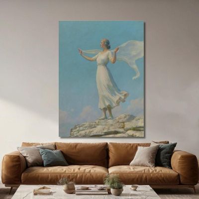 The South Wind The Breezy Day Charles Courtney Curran ccc29 canvas print 