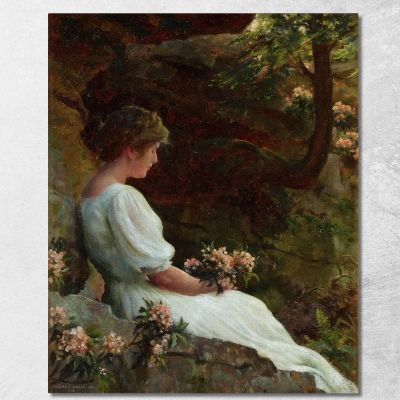 Wishful Thinking Charles Courtney Curran ccc32 canvas print 