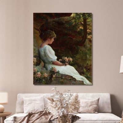 Wishful Thinking Charles Courtney Curran ccc32 canvas print 