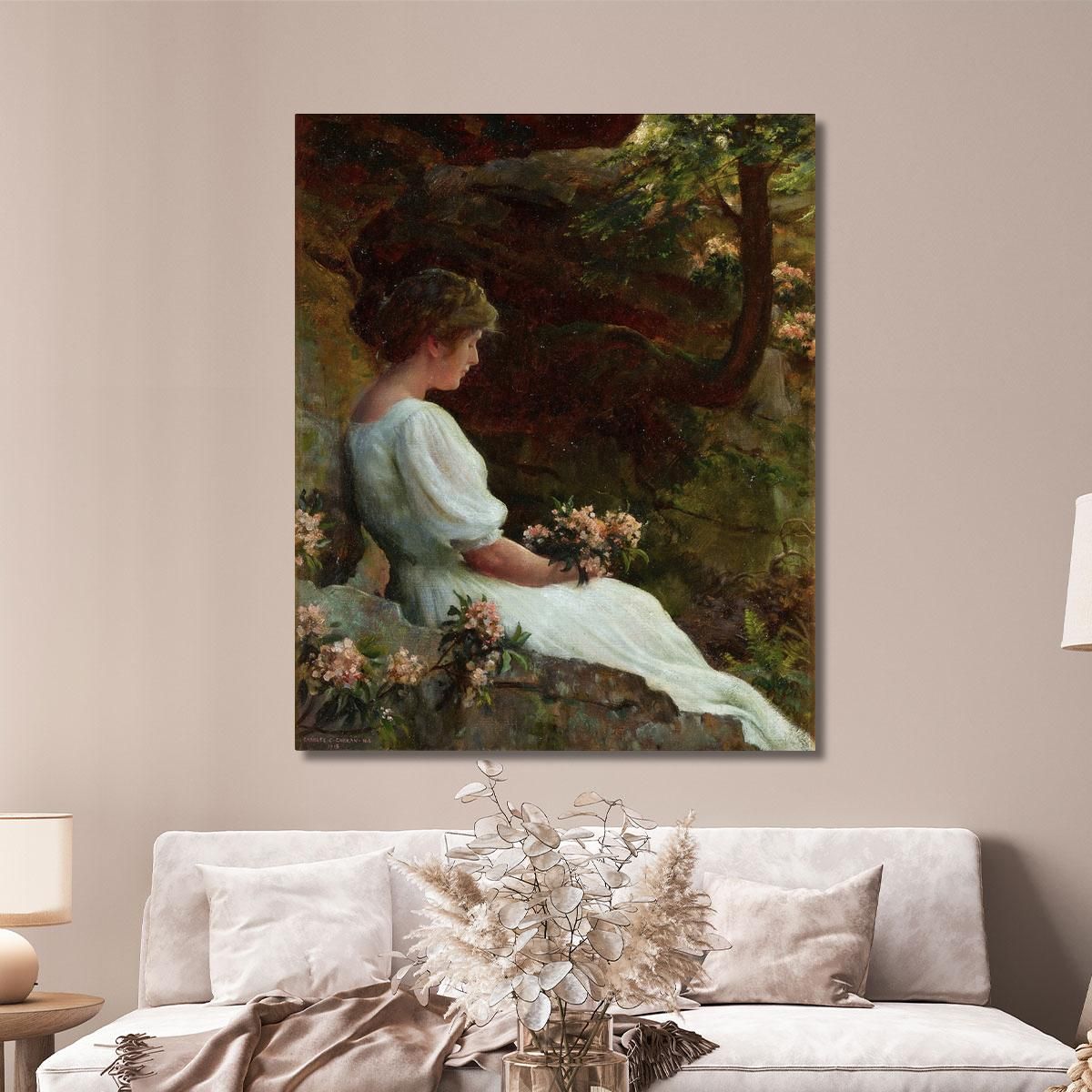 Wishful Thinking Charles Courtney Curran ccc32 canvas print 