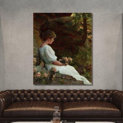 Wishful Thinking Charles Courtney Curran ccc32 canvas print 