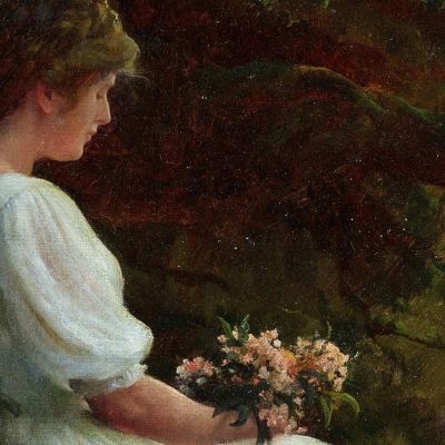 Wishful Thinking Charles Courtney Curran ccc32 canvas print