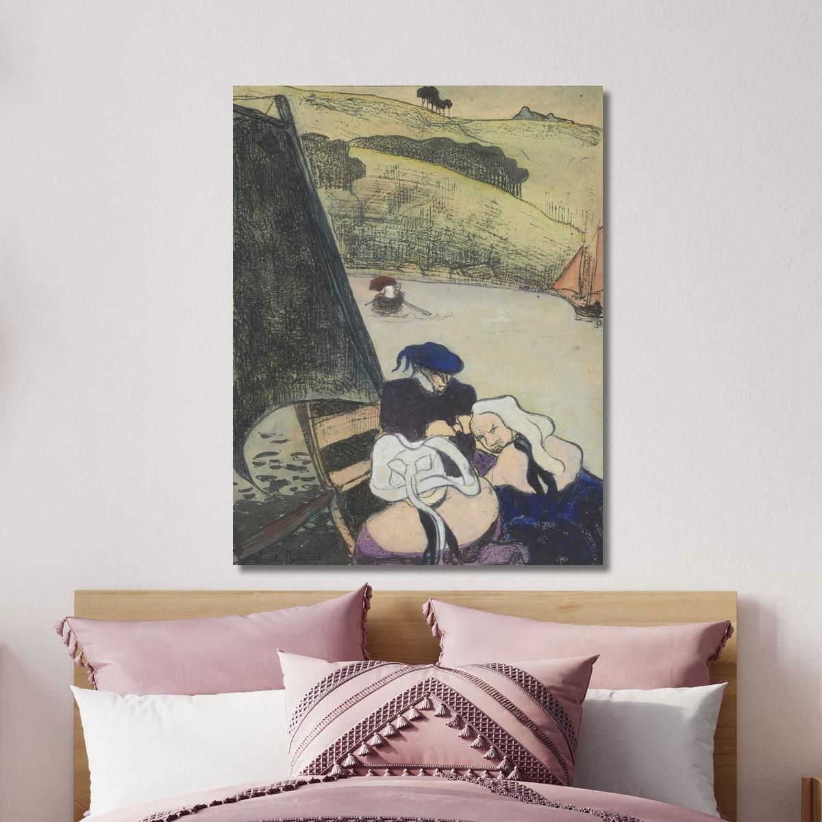 Bretons In A Ferryboat Emile Bernard ebr11 canvas print 
