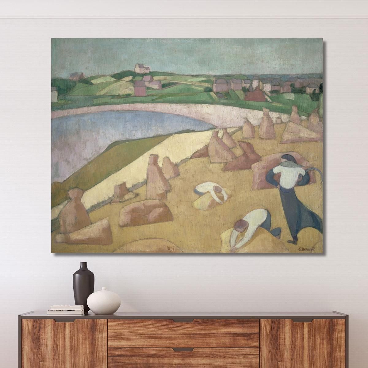 Harvest By The Sea Emile Bernard ebr18 canvas print 