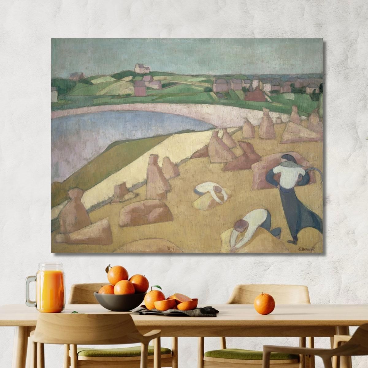 Harvest By The Sea Emile Bernard ebr18 canvas print 